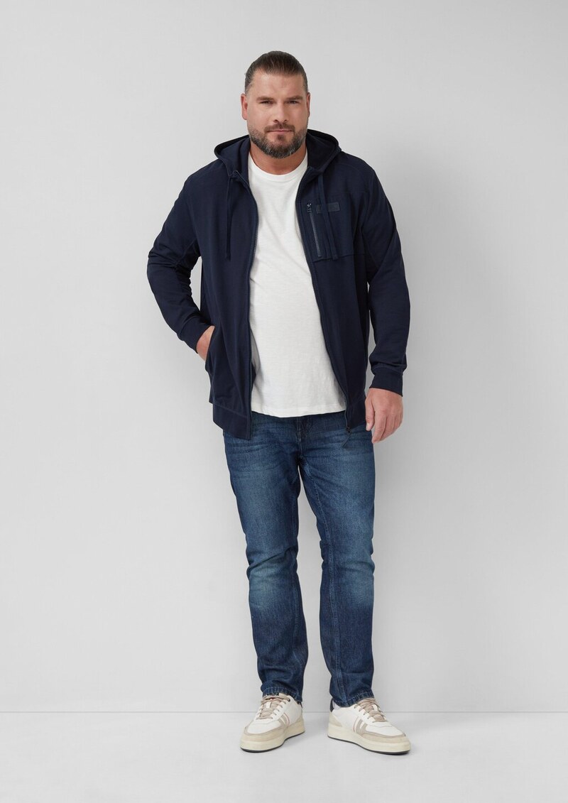 Print-T-Shirt im Relaxed Fit mit Flammgarnstruktur