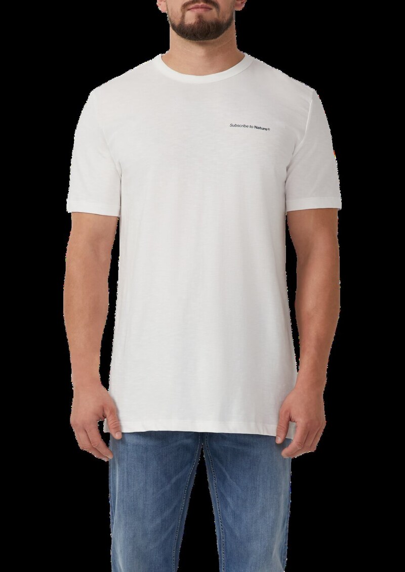 Print-T-Shirt im Relaxed Fit mit Flammgarnstruktur