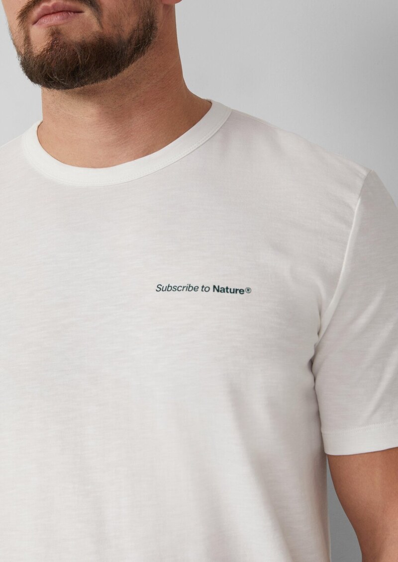 Print-T-Shirt im Relaxed Fit mit Flammgarnstruktur