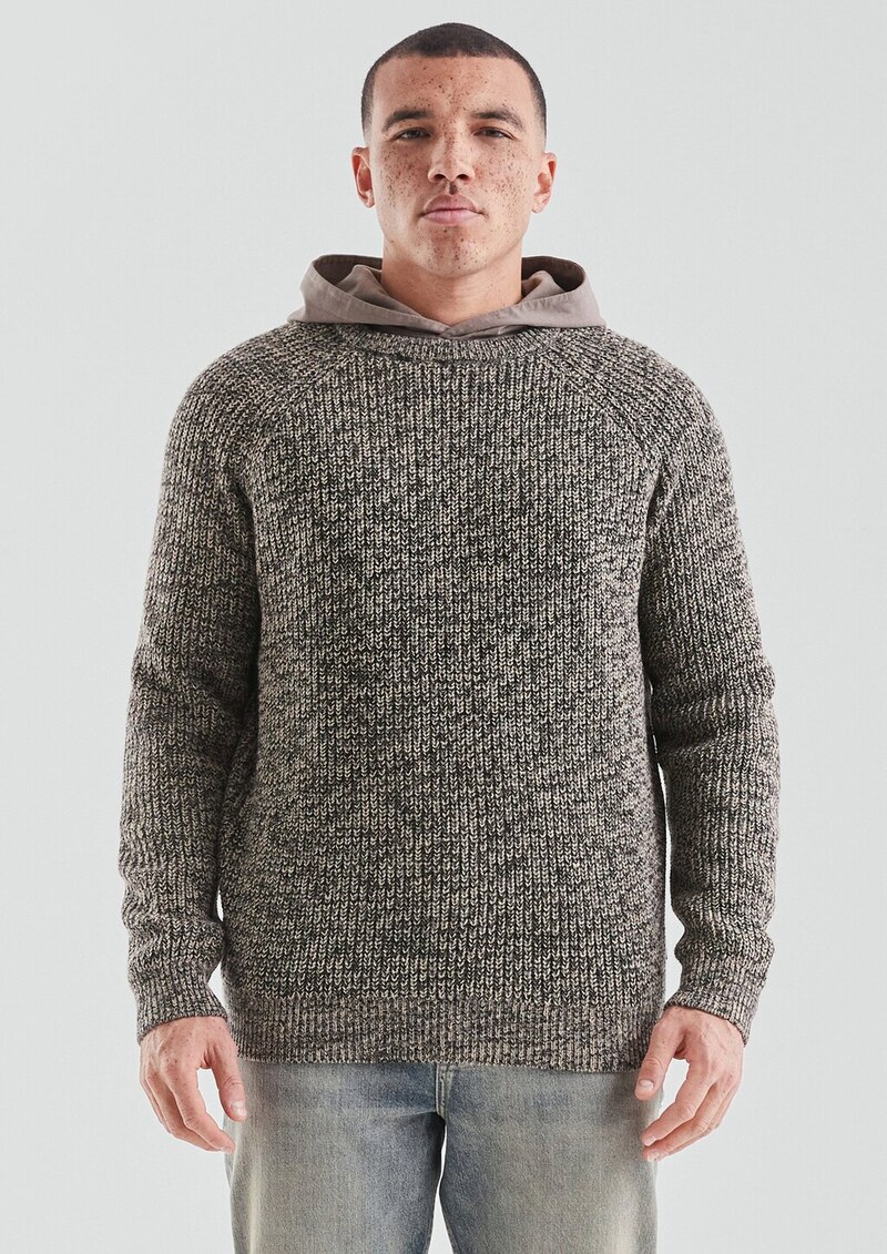 Melierter Pullover