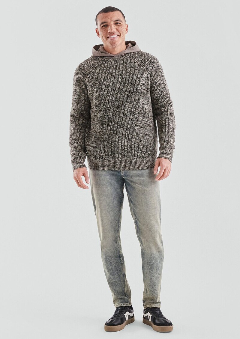 Melierter Pullover