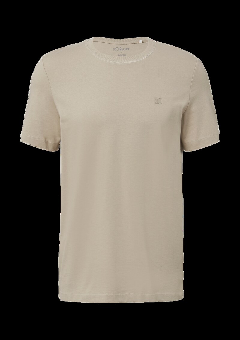 Heavy Jersey T-Shirt mit Crew Neck und Logo-Print