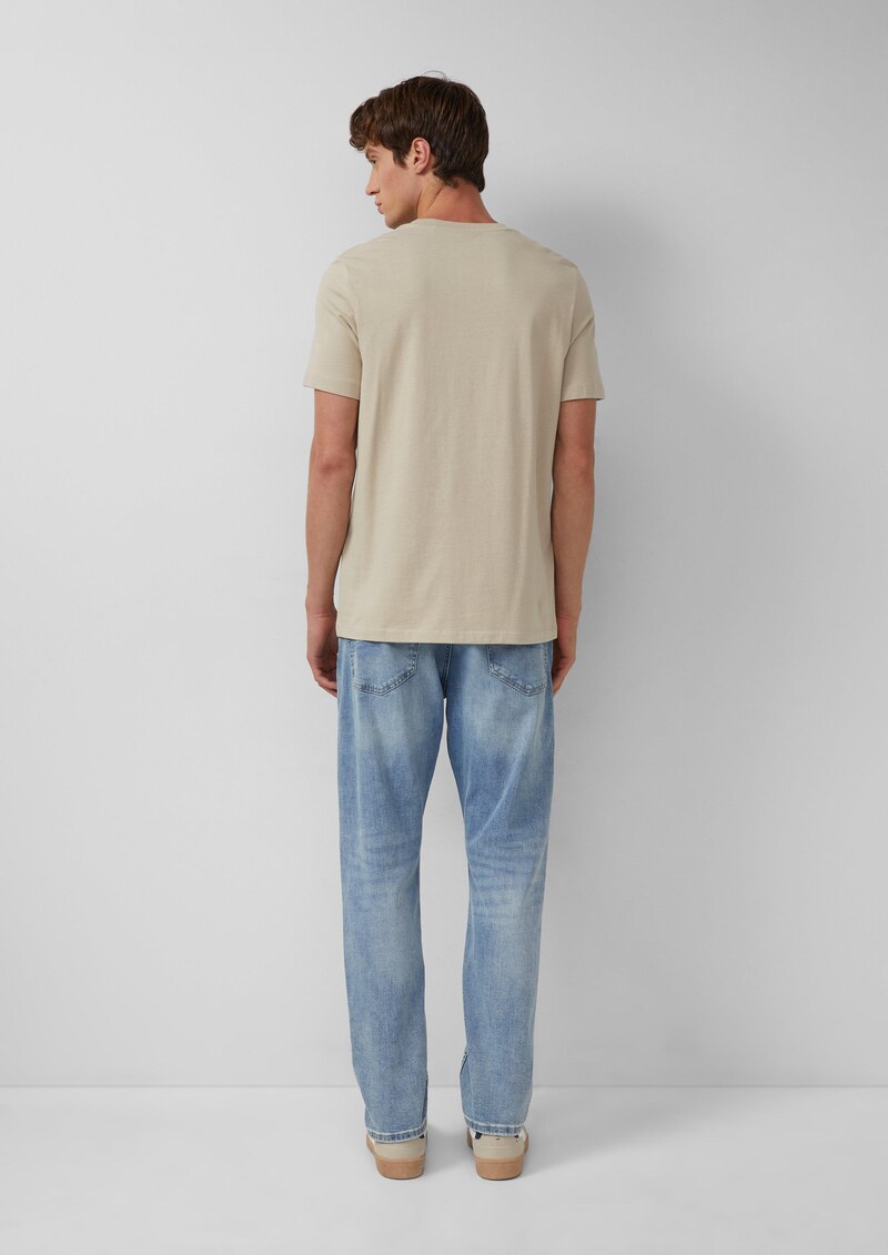 Heavy Jersey T-Shirt mit Crew Neck und Logo-Print