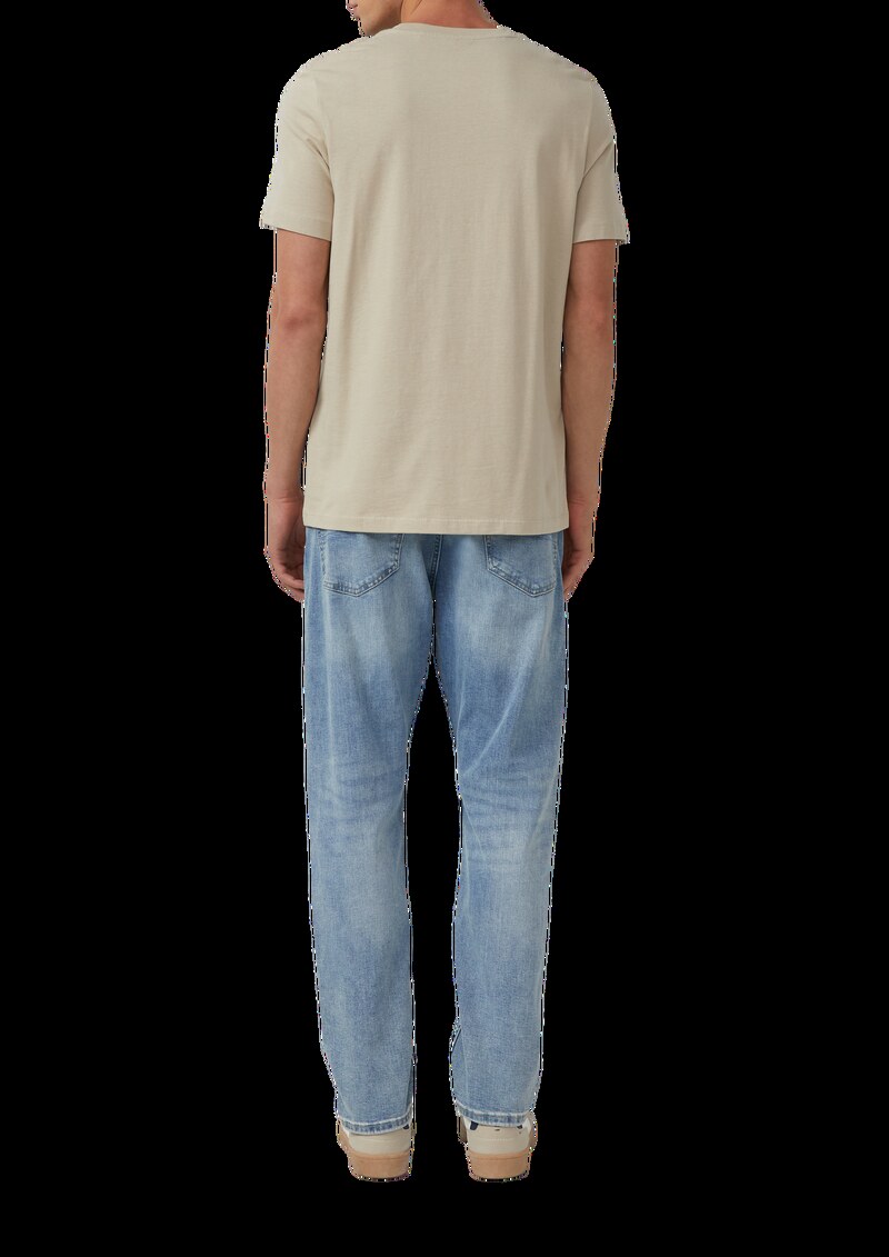 Heavy Jersey T-Shirt mit Crew Neck und Logo-Print