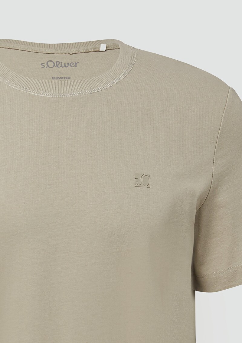 Heavy Jersey T-Shirt mit Crew Neck und Logo-Print