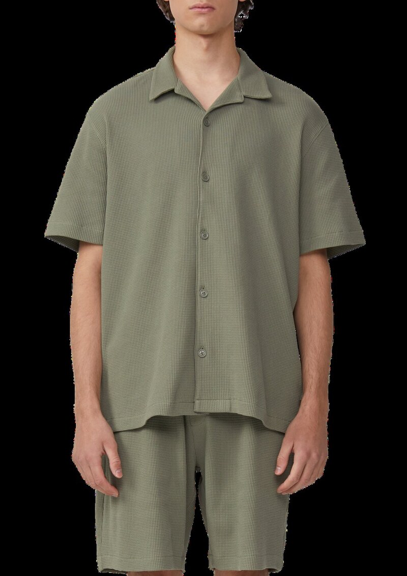 Resort Fit: Hemd aus Waffelpiqué