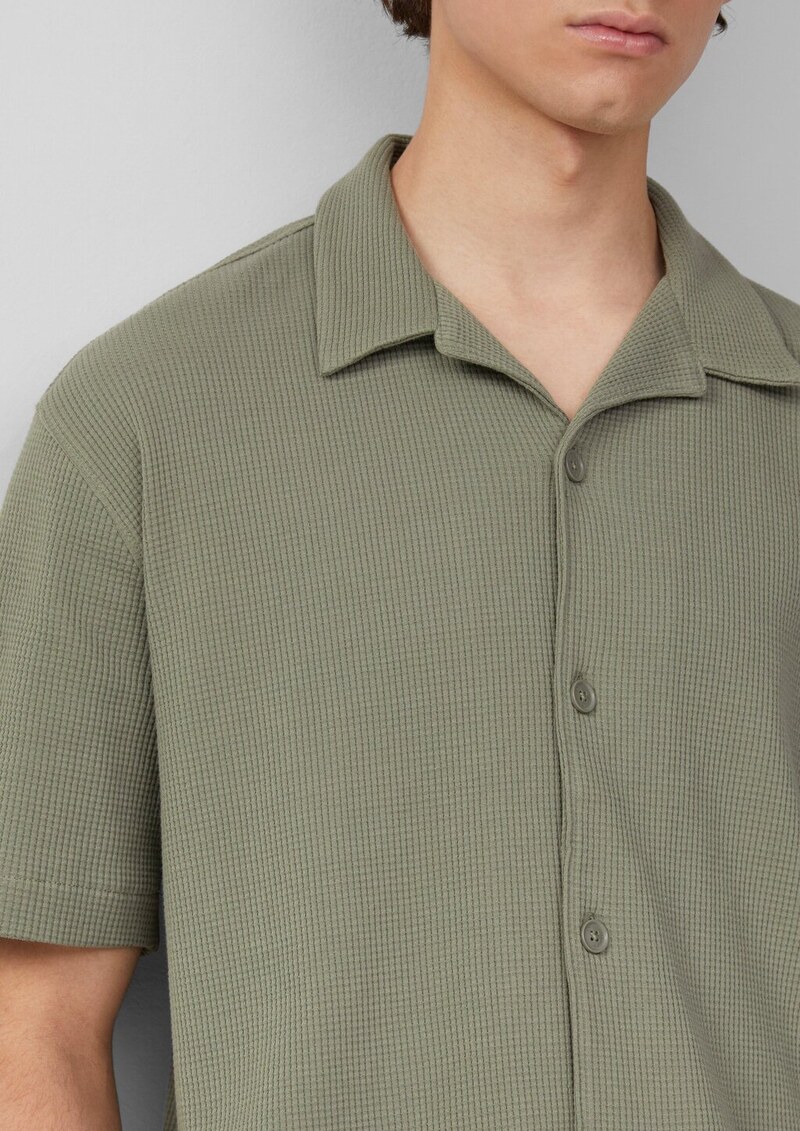 Resort Fit: Hemd aus Waffelpiqué
