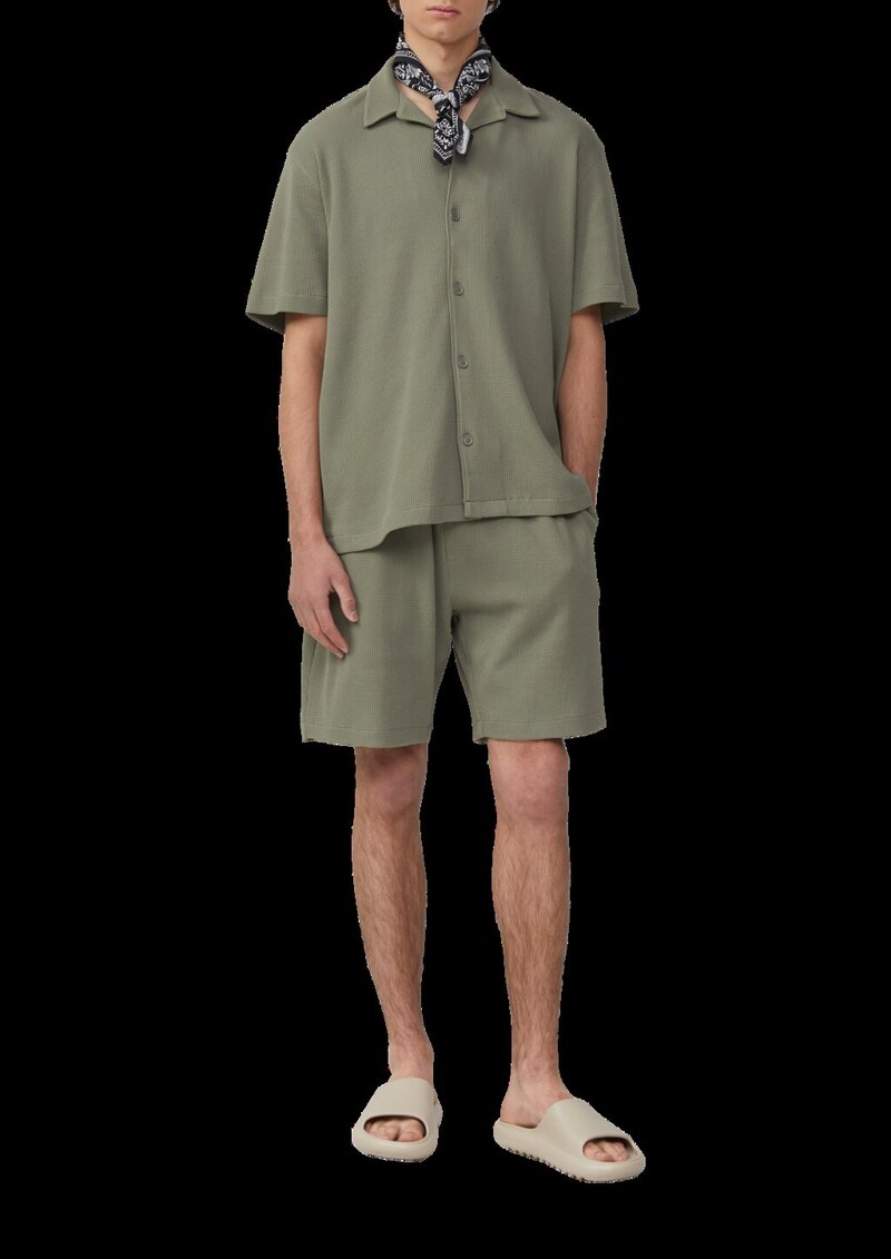 Resort Fit: Hemd aus Waffelpiqué