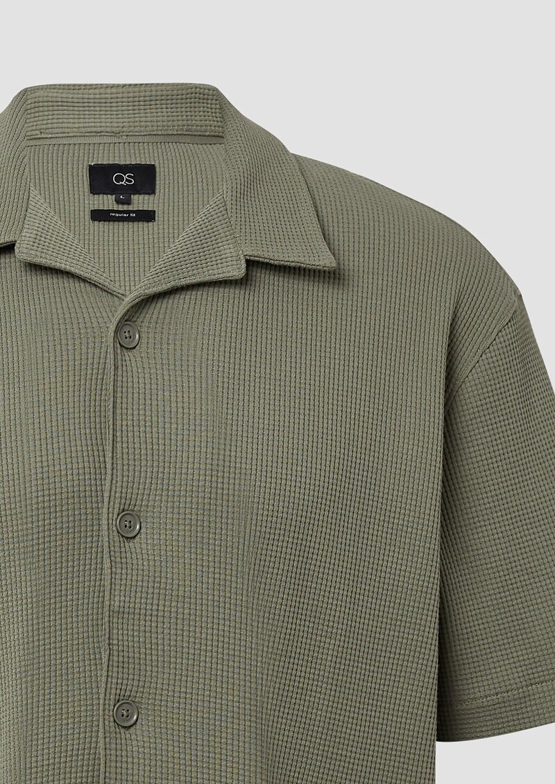 Resort Fit: Hemd aus Waffelpiqué