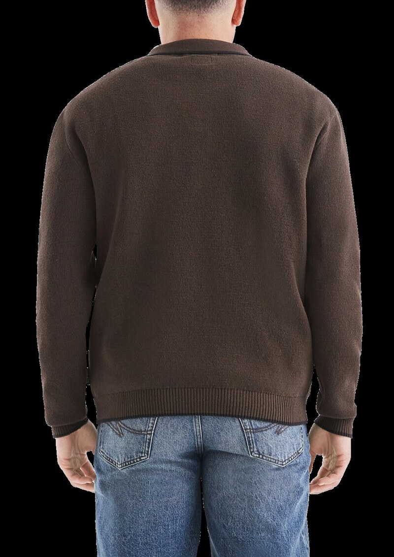 Strickpullover mit Polokragen