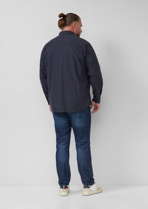 Regular Fit: Gewaschenes Hemd mit Ziernähten