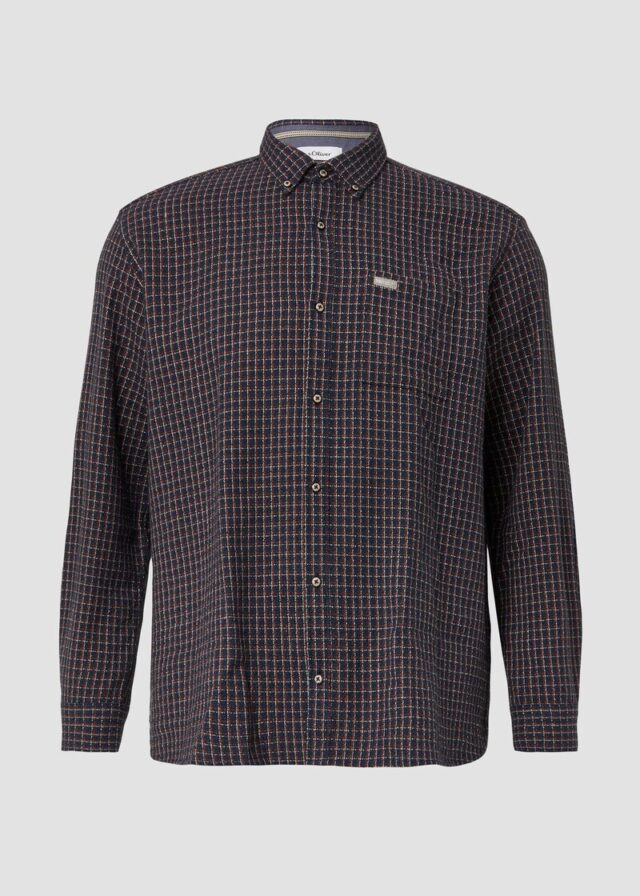 Regular Fit: Kariertes Hemd aus Baumwolle