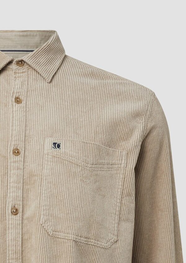 Lässiges Cord-Overshirt aus Baumwollstretch