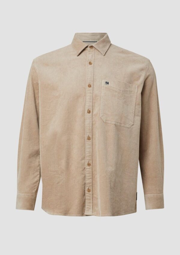 Lässiges Cord-Overshirt aus Baumwollstretch