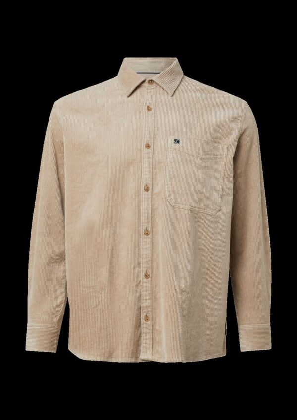 Lässiges Cord-Overshirt aus Baumwollstretch