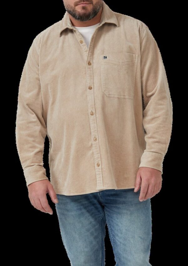 Lässiges Cord-Overshirt aus Baumwollstretch