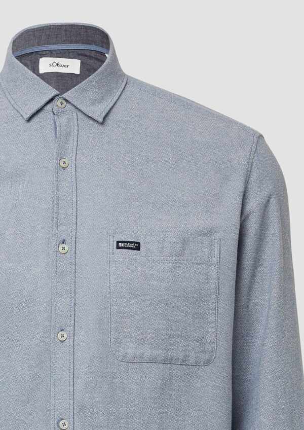 Regular Fit: Gewaschenes Hemd aus Baumwolle