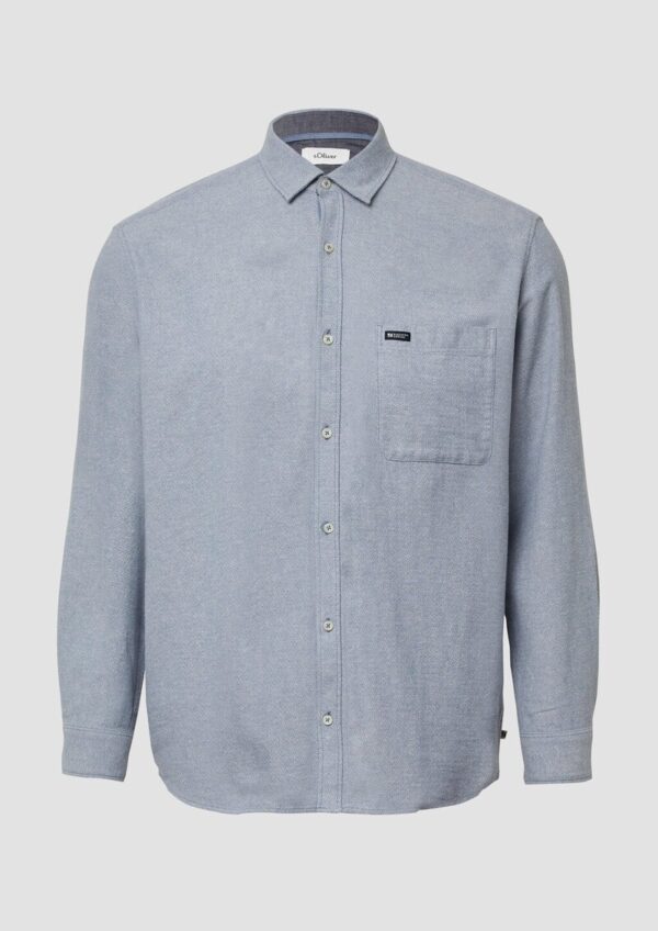 Regular Fit: Gewaschenes Hemd aus Baumwolle