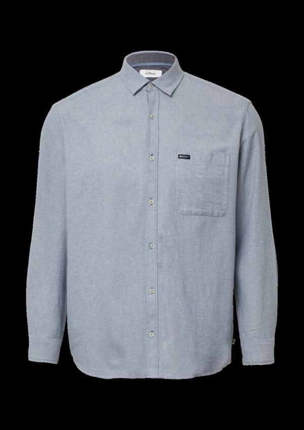 Regular Fit: Gewaschenes Hemd aus Baumwolle