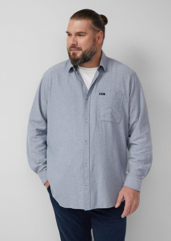 Regular Fit: Gewaschenes Hemd aus Baumwolle