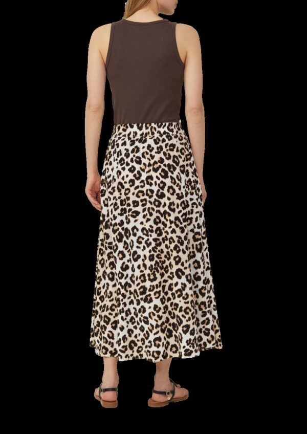 Viskose-Rock mit Leo-Muster