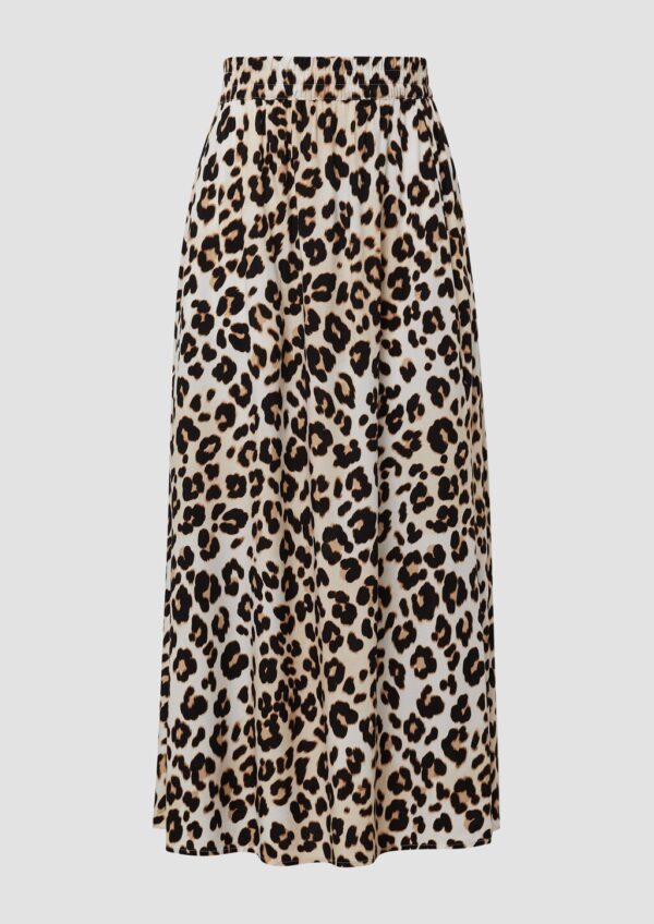 Viskose-Rock mit Leo-Muster