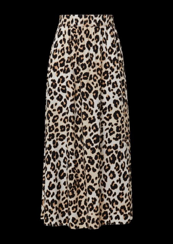 Viskose-Rock mit Leo-Muster