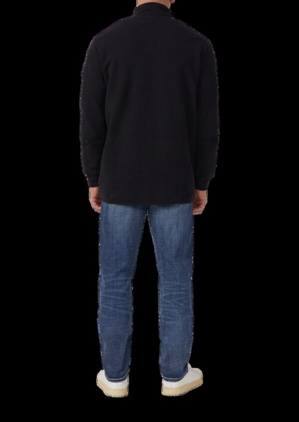 Melierte Sweatjacke mit Ärmeltasche