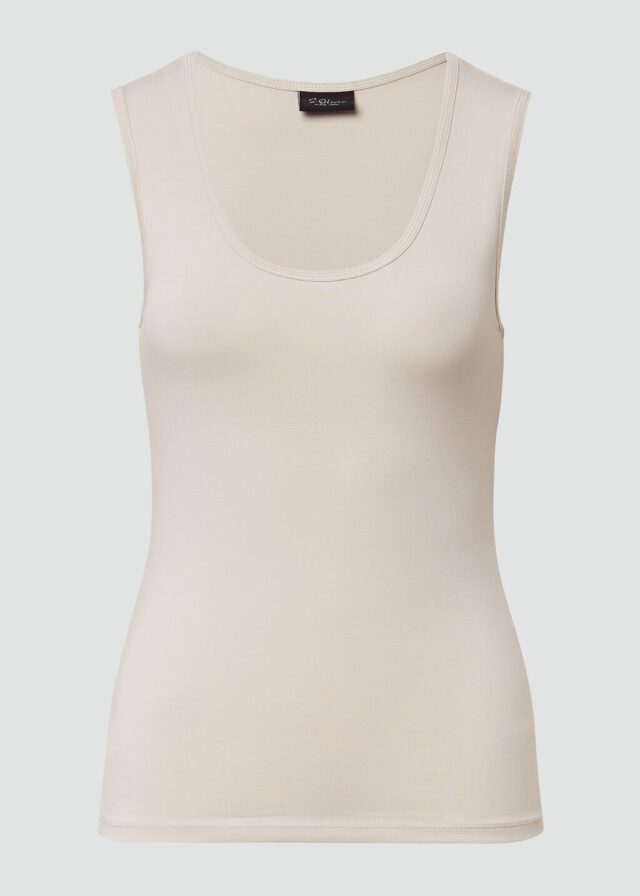 Basic-Top aus Jersey im Slim Fit