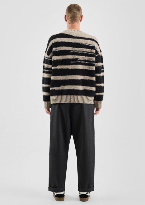 Strukturierter Strickpullover in Wolloptik