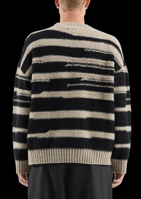 Strukturierter Strickpullover in Wolloptik