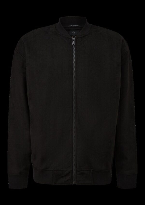 Bomberjacke in Veloursoptik