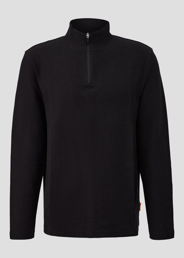 Longsleeve in Rippstruktur