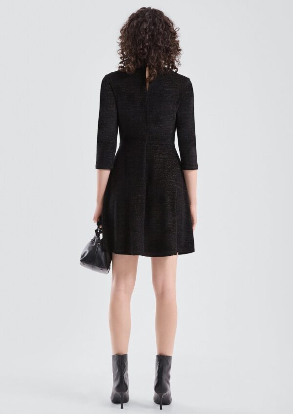 Samtkleid mit Glitzer