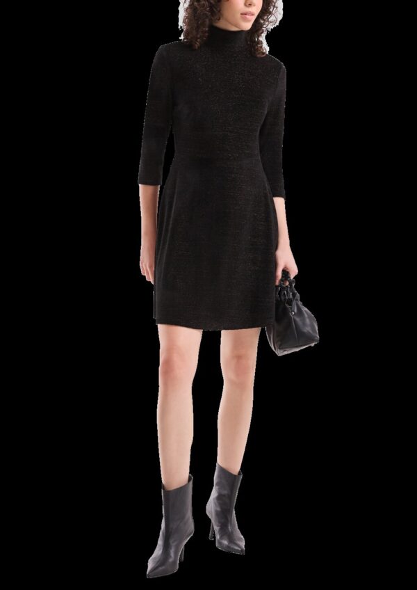 Samtkleid mit Glitzer