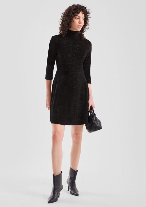 Samtkleid mit Glitzer