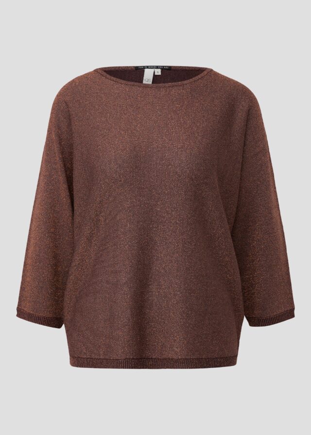 Pullover in Glitzeroptik