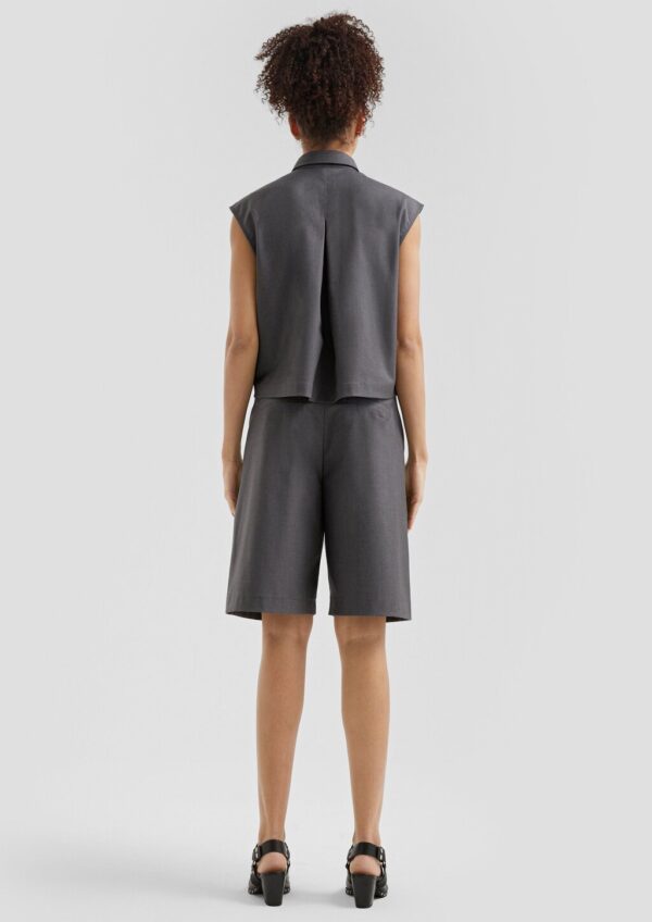 Melierte Weste im Loose Fit