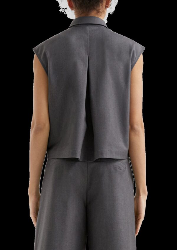 Melierte Weste im Loose Fit