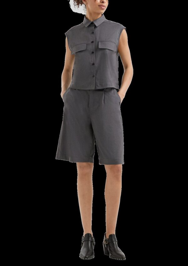 Melierte Weste im Loose Fit