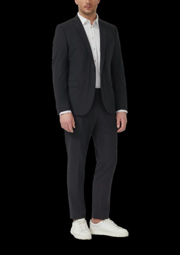 Tailored Fit: Langarmhemd aus Edeljersey mit All-over-Print