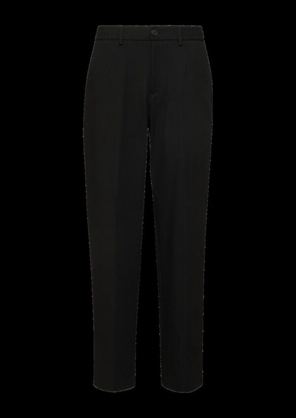 s.O NOW: Lässige Wide-Leg-Hose aus Stretch-Twill mit Elastikbund