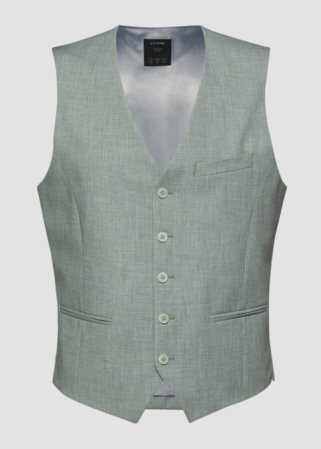s.O PURE: Weste mit feiner Webstruktur