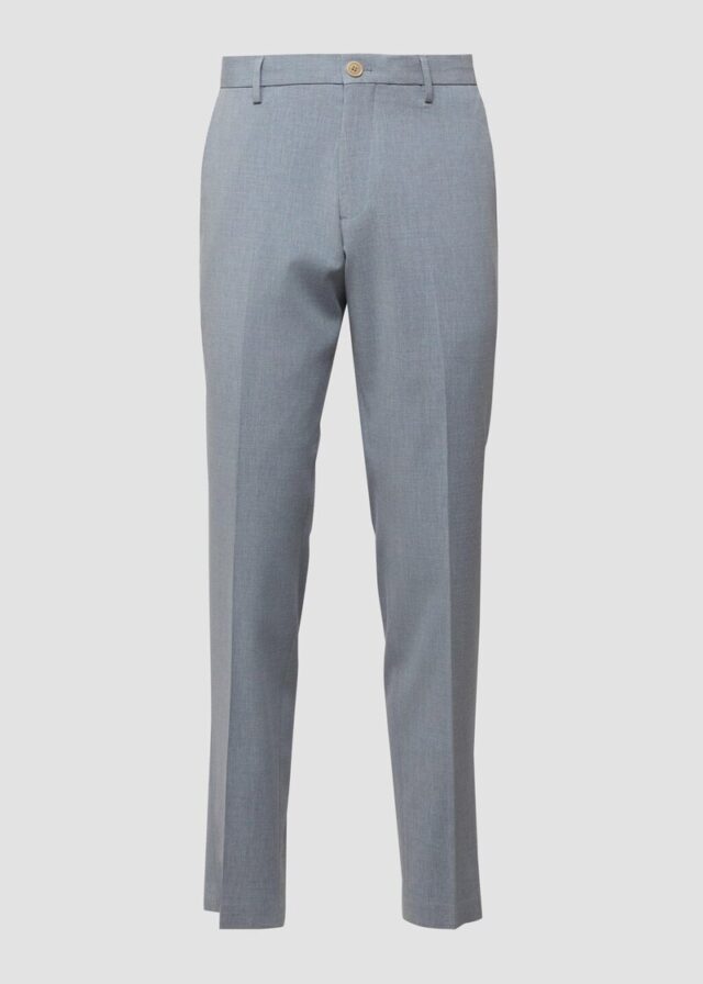 s.O PURE: Anzughose aus elastischem Leinenmix