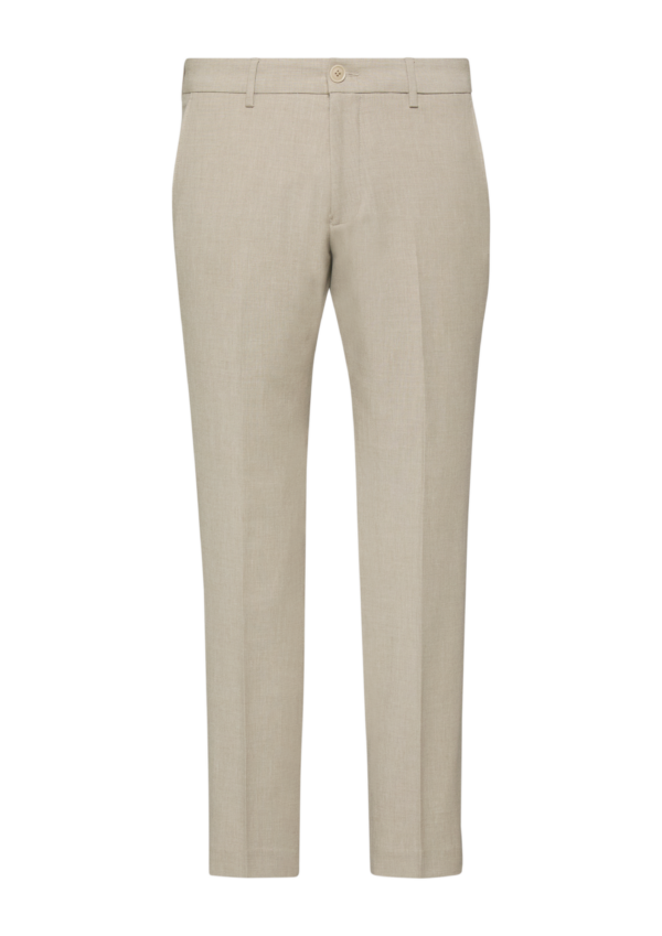 s.O PURE: Anzughose aus elastischem Leinenmix