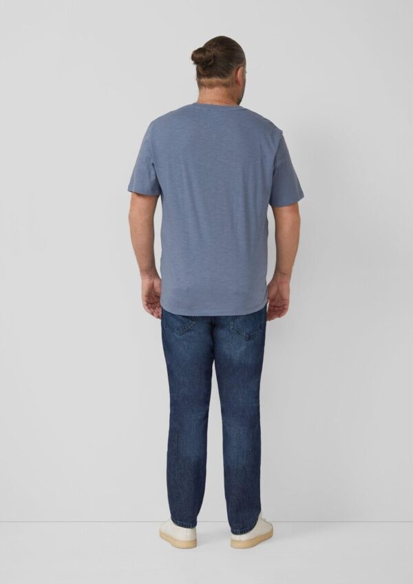 T-Shirt mit Flammgarnstruktur und Artwork