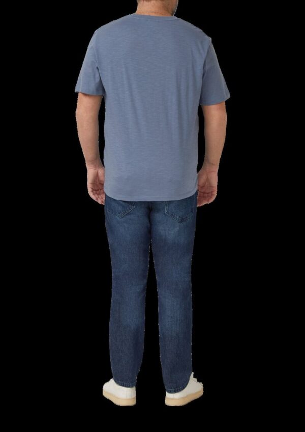 T-Shirt mit Flammgarnstruktur und Artwork