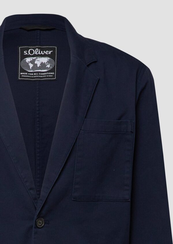 Casual Sakko mit Waschung und aufgesetzten Taschen