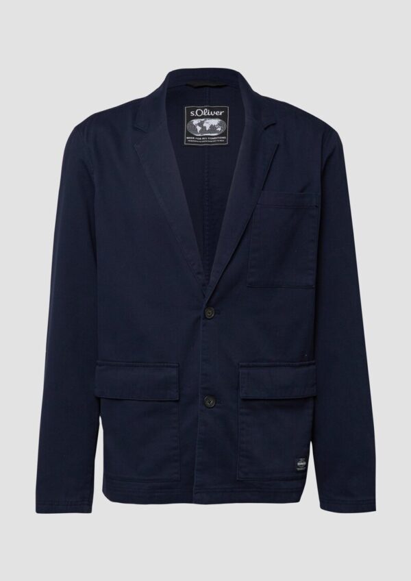 Casual Sakko mit Waschung und aufgesetzten Taschen