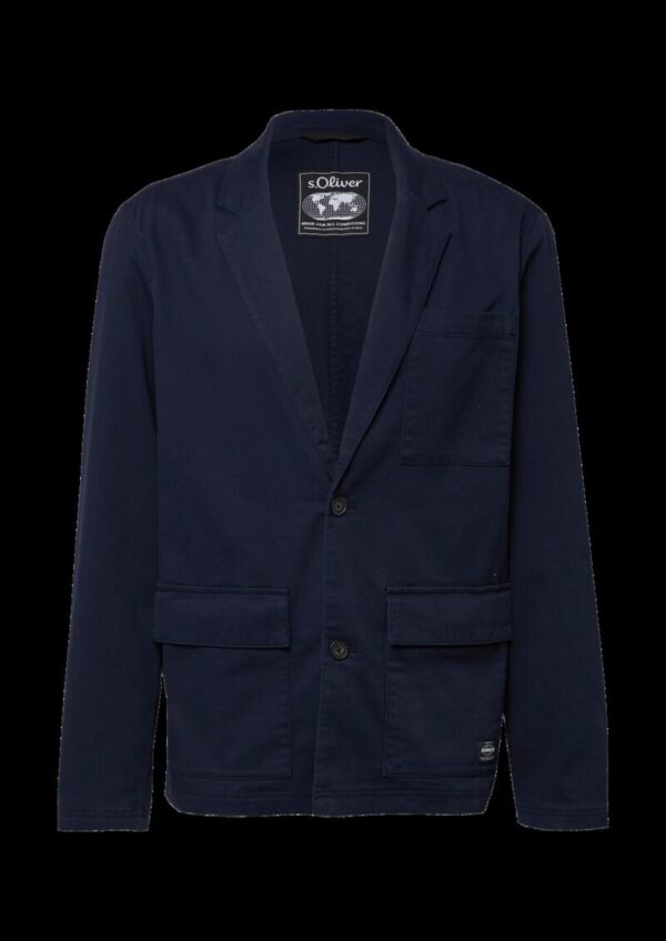 Casual Sakko mit Waschung und aufgesetzten Taschen